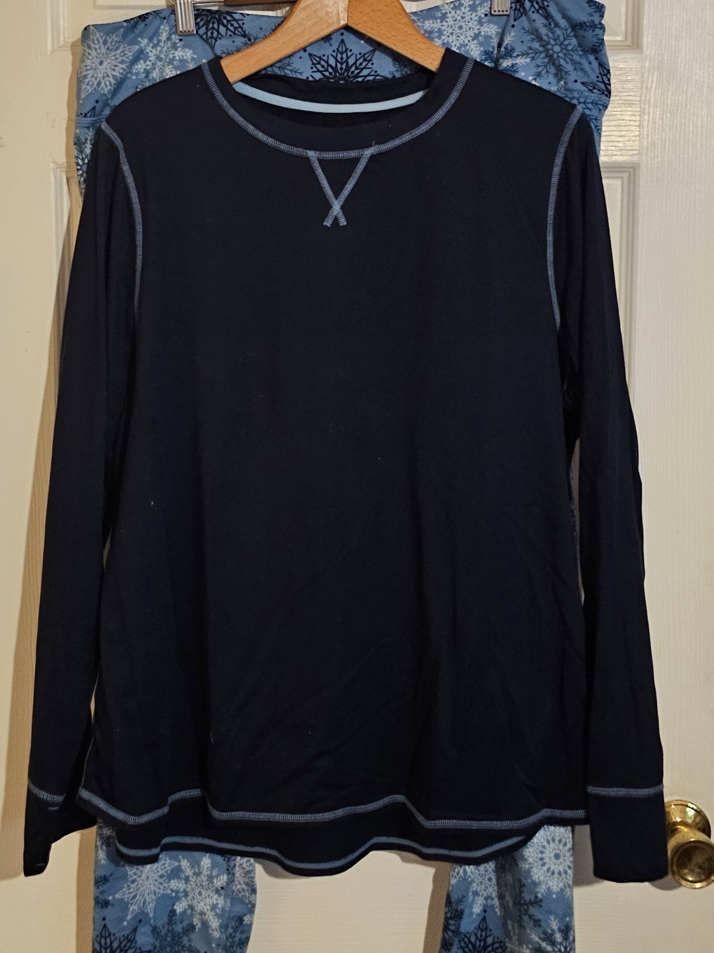 ClimateRight by Cuddl Duds Blue Snowflake Thermal Set (XXL/